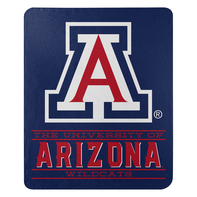 Manta de vellón de Arizona Wildcats de 50 x 60 pulgadas con diseño de control