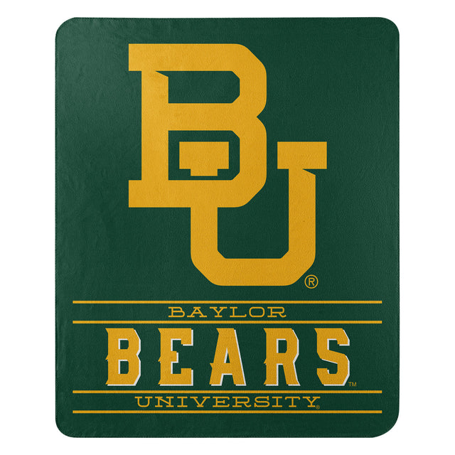 Manta de los Baylor Bears de 50 x 60 pulgadas con diseño de control de vellón