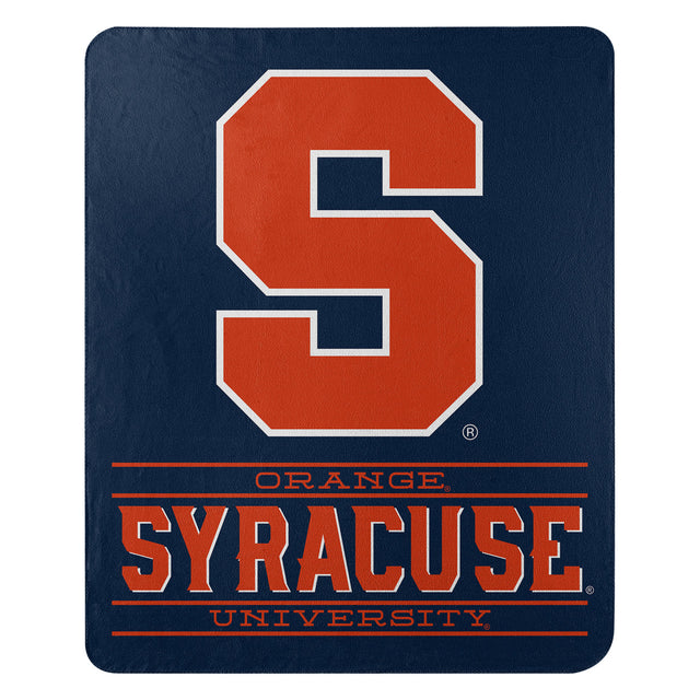 Syracuse Orange Blanket 50x60 Fleece Control Design