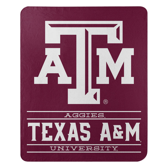 Manta de vellón de Texas A&amp;M Aggies de 50 x 60 pulgadas con diseño de control