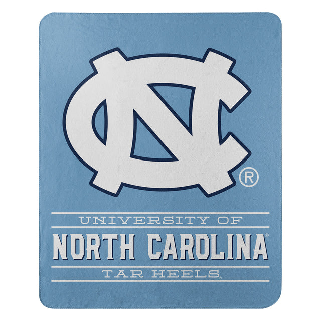 Manta de vellón de los Tar Heels de Carolina del Norte de 50 x 60 pulgadas con diseño de control