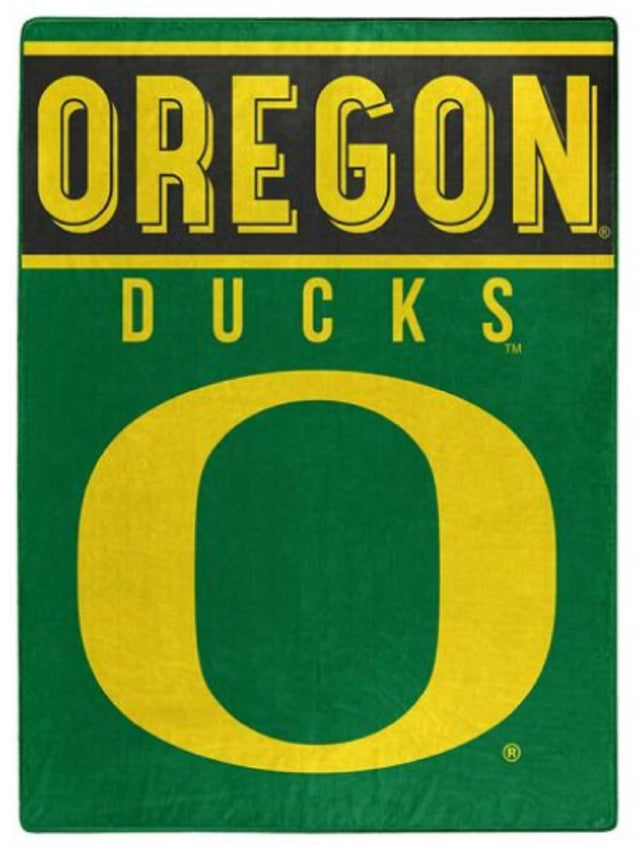 Manta Oregon Ducks 60x80 Diseño básico Raschel