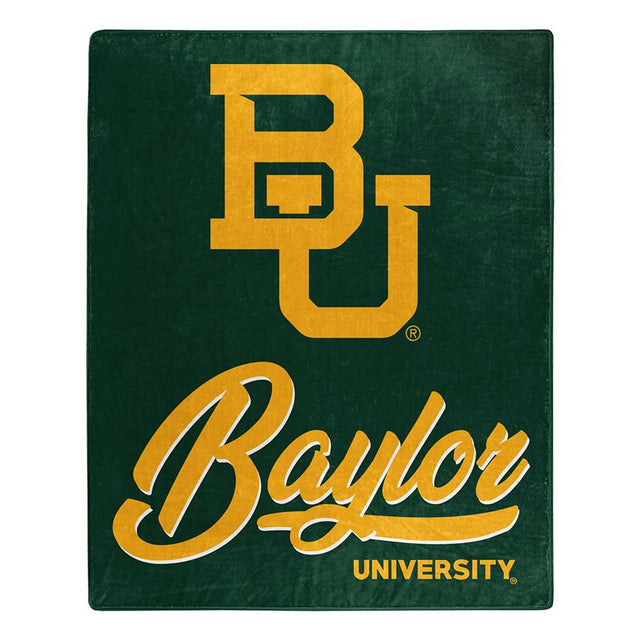 Manta de los Baylor Bears de 50 x 60 pulgadas, diseño exclusivo de Raschel