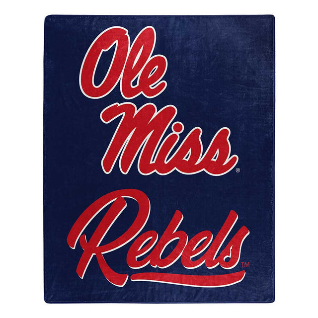 Manta Mississippi Rebels 50x60 Diseño exclusivo de Raschel