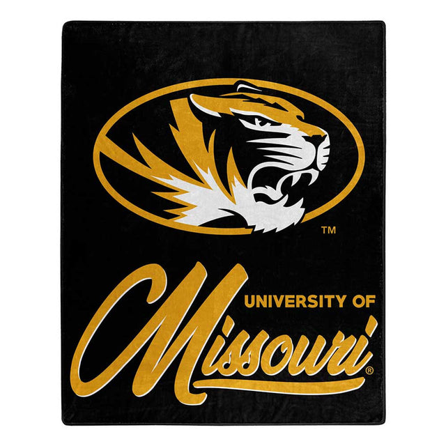 Manta de los Tigres de Missouri de 50 x 60 pulgadas, diseño exclusivo de Raschel