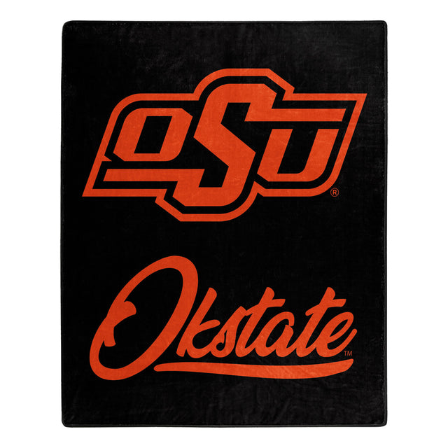 Manta de los Oklahoma State Cowboys de 50 x 60 pulgadas, diseño exclusivo de Raschel