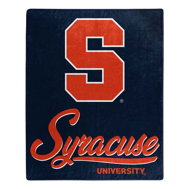 Syracuse Orange Blanket 50x60 Raschel Signature Design