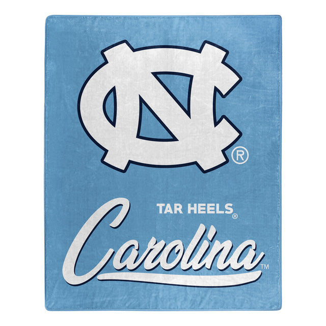 Manta de los Tar Heels de Carolina del Norte, 50 x 60, diseño exclusivo de Raschel