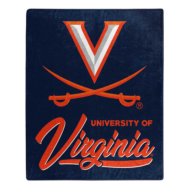 Manta de los Virginia Cavaliers de 50 x 60 con diseño exclusivo de Raschel