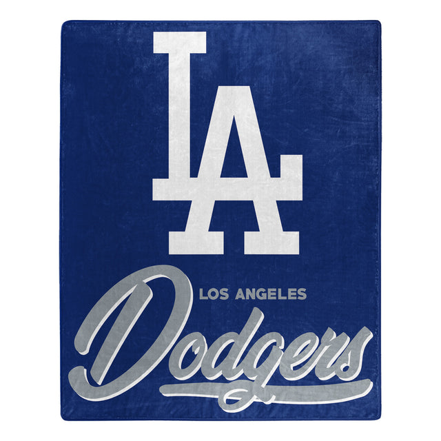 Manta de los Dodgers de Los Ángeles de 50 x 60 pulgadas con diseño exclusivo de Raschel