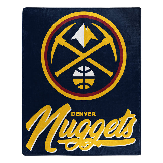 Manta de los Denver Nuggets de 50 x 60 pulgadas con diseño exclusivo de Raschel