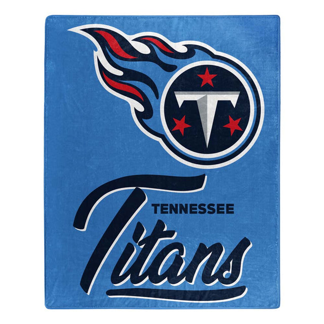 Manta de los Tennessee Titans de 50 x 60 pulgadas, diseño exclusivo de Raschel