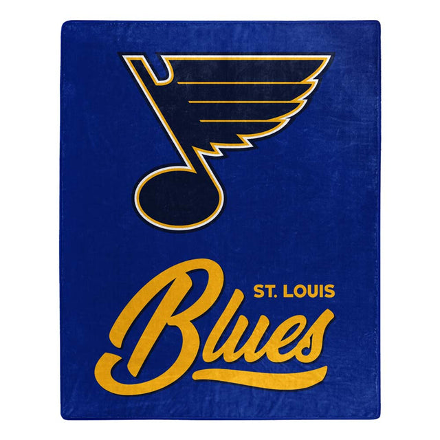 Manta de los St. Louis Blues de 50 x 60 pulgadas, diseño exclusivo de Raschel