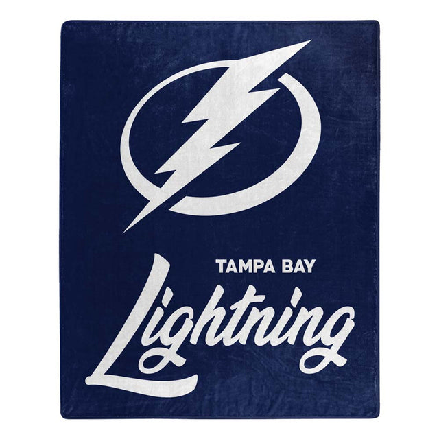 Manta de los Tampa Bay Lightning de 50 x 60 pulgadas, diseño exclusivo de Raschel