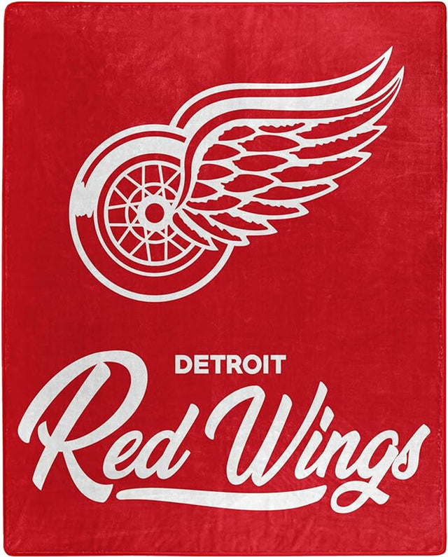 Manta de los Detroit Red Wings de 50 x 60 pulgadas, diseño exclusivo de Raschel