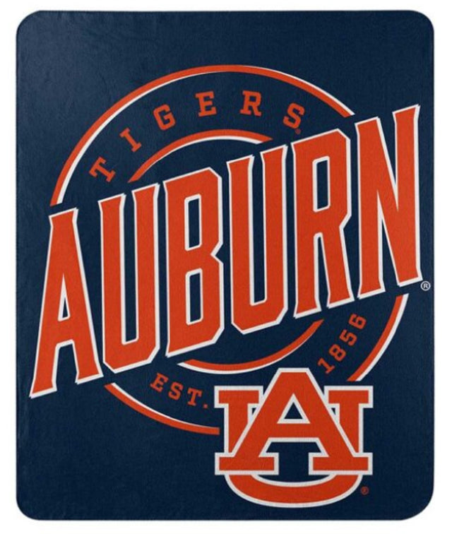 Manta de vellón Auburn Tigers de 50 x 60 pulgadas con diseño de campaña