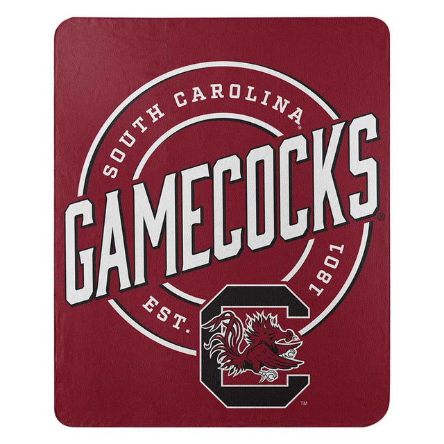 Manta de forro polar de los South Carolina Gamecocks de 50 x 60 pulgadas, diseño de campaña