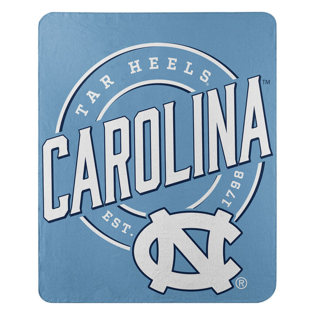 Diseño de campaña de manta polar de los Tar Heels de Carolina del Norte de 50 x 60 pulgadas