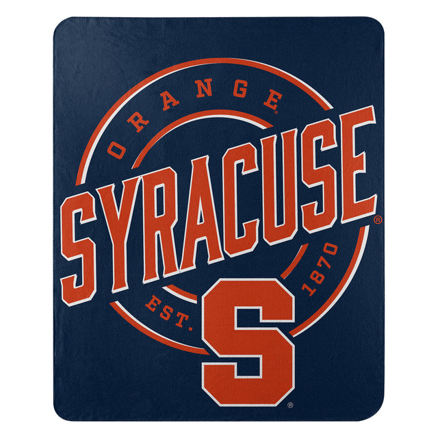 Campaña de diseño de manta de vellón naranja Syracuse de 50 x 60 pulgadas