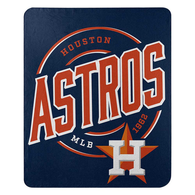 Manta polar de los Houston Astros de 50 x 60 pulgadas con diseño de campaña