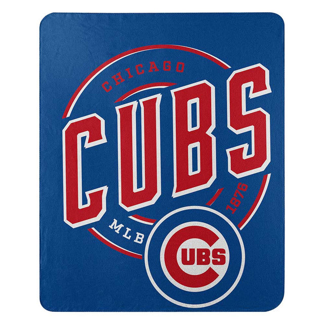 Manta de los Chicago Cubs de 50 x 60 pulgadas con diseño de campaña de vellón