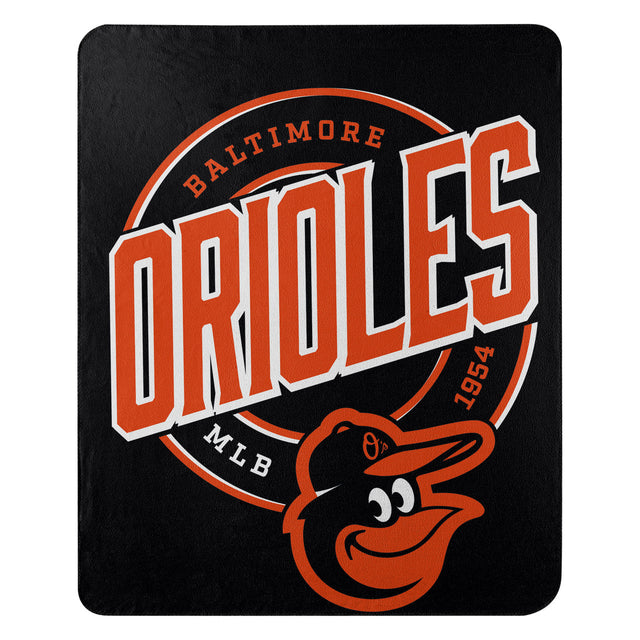 Manta de vellón Baltimore Orioles 50x60 Diseño de campaña