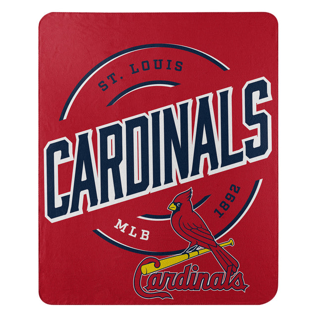 Manta de los St. Louis Cardinals de 50 x 60 pulgadas con diseño de campaña de vellón