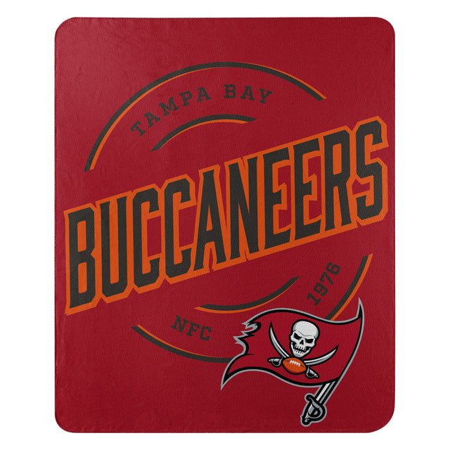 Manta de vellón de los Tampa Bay Buccaneers de 50 x 60 pulgadas con diseño de campaña