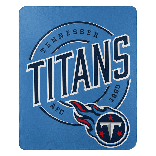 Manta de forro polar de Tennessee Titans de 50 x 60 pulgadas con diseño de campaña