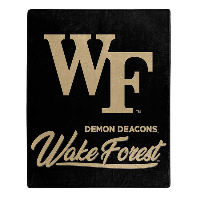 Manta de los Demon Deacons de Wake Forest de 50 x 60 pulgadas, diseño exclusivo de Raschel