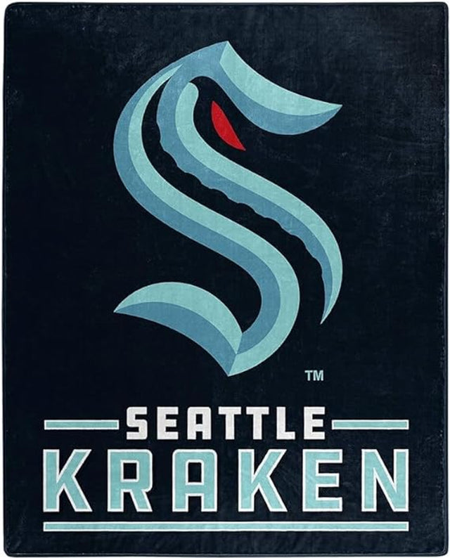 Manta Seattle Kraken de 50 x 60 pulgadas, diseño exclusivo de Raschel