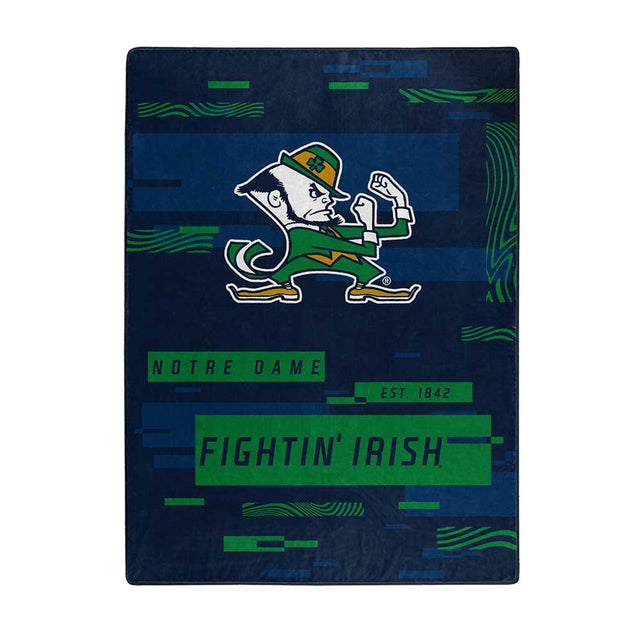 Manta Notre Dame Fighting Irish 60x80 Diseño digitalizado Raschel