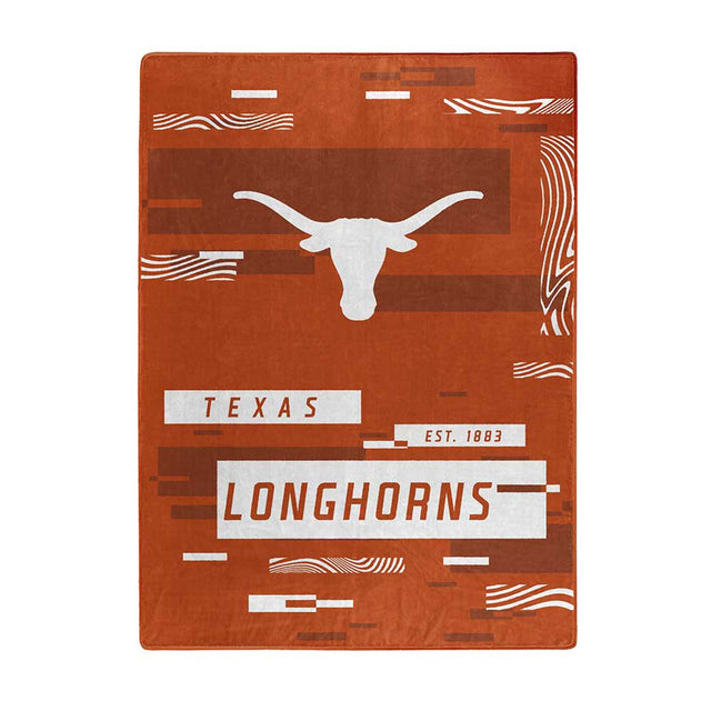 Manta Texas Longhorns 60x80 Diseño digitalizado Raschel