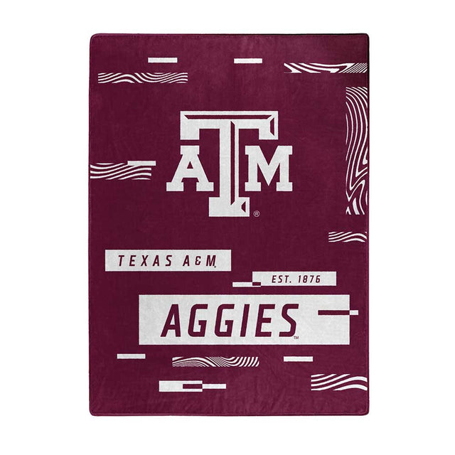 Manta Texas A&amp;M Aggies 60x80 Diseño digitalizado Raschel