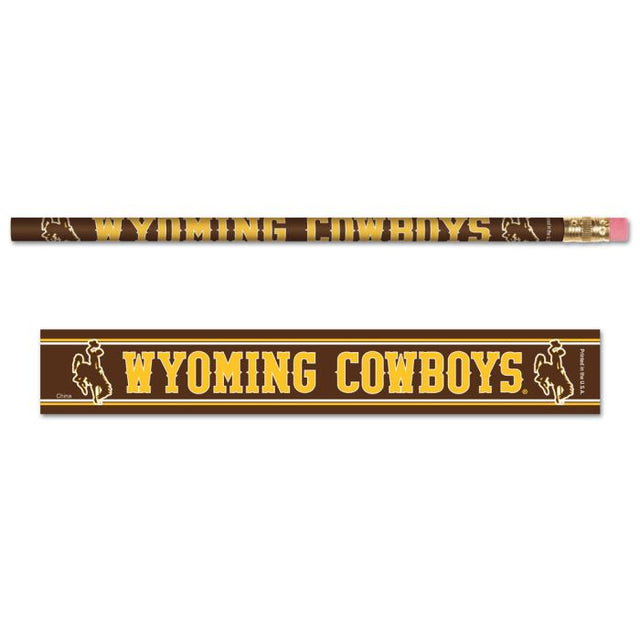 Paquete de 6 lápices de los Wyoming Cowboys