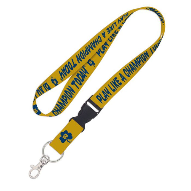 Notre Dame Fighting Irish SHMRCK Lanyard w/detachable buckle 1"