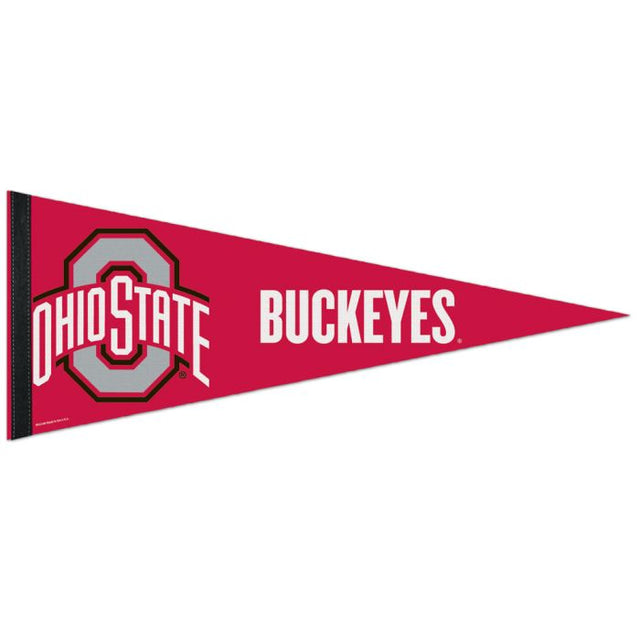 Banderín premium de los Ohio State Buckeyes de 12" x 30"