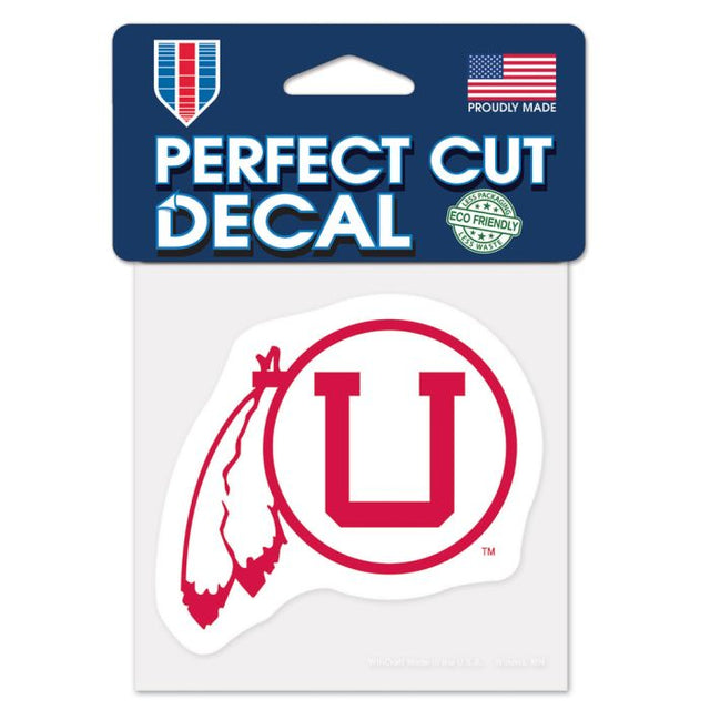 Utah Utes /College Vault vault Perfect Cut Color Decal 4" x 4"