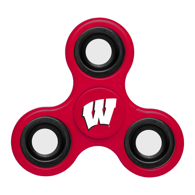 Spinnerz de Wisconsin Badgers, tres vías, dibujo CO