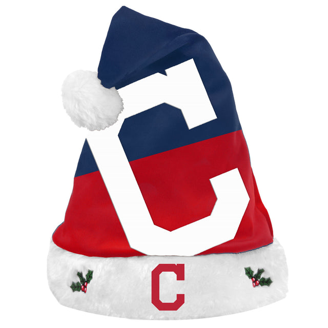 Diseño básico de gorro de Papá Noel de los Cleveland Indians 2018