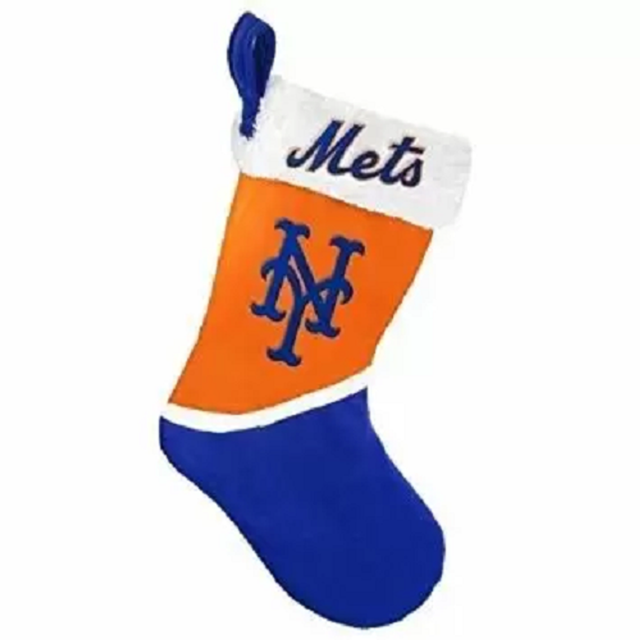 Medias navideñas de diseño básico de los New York Mets 2018