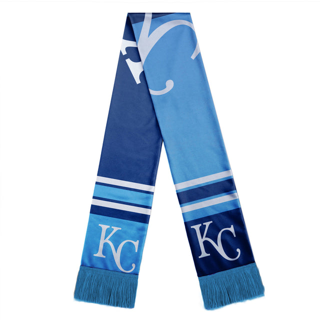 Bufanda de los Kansas City Royals con diseño de logotipo grande y bloques de colores