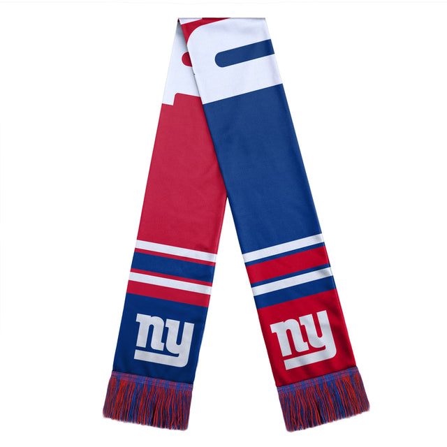 Bufanda de los New York Giants con diseño de logotipo grande y bloques de colores