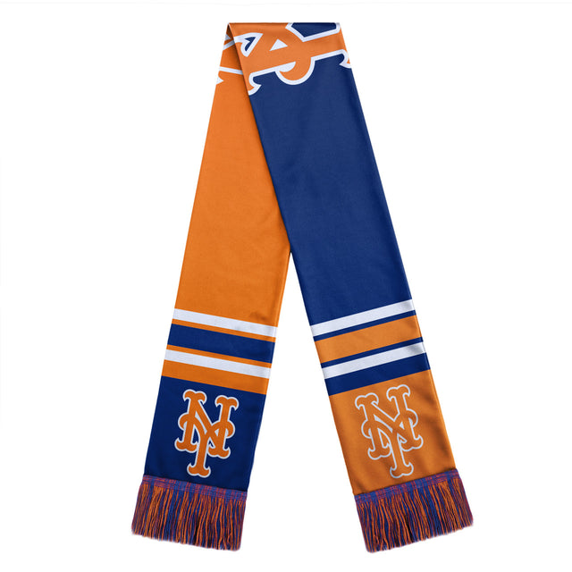 New York Mets Scarf Colorblock Big Logo Design