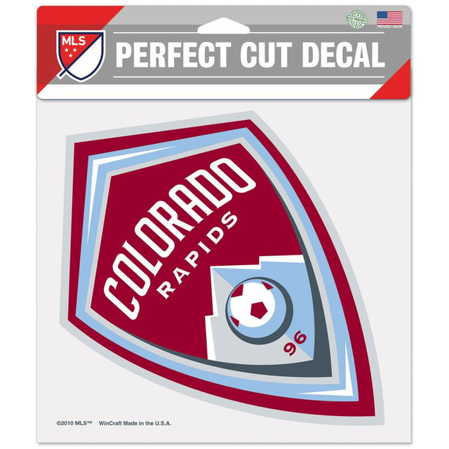 Calcomanía de Colorado Rapids de 8 x 8 pulgadas, color de corte perfecto