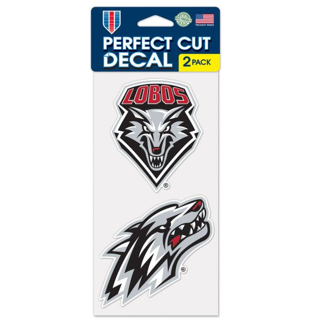 New Mexico Lobos Perfect Cut Decal Set of two 4"x4"