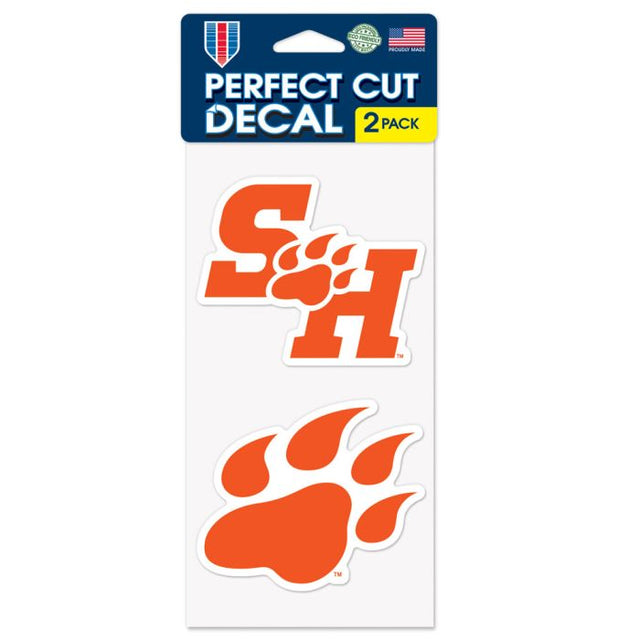 Sam Houston State Bearkats Perfect Cut Decal Set of two 4"x4"