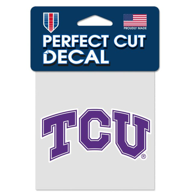 TCU Horned Frogs Perfect Cut Color Decal 4" x 4"