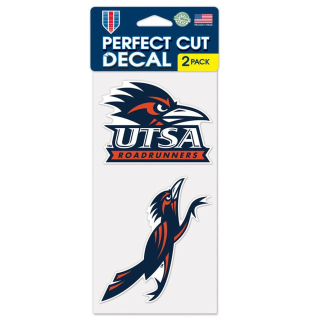 Texas San Antonio Roadrunners Perfect Cut Decal Set of two 4"x4"