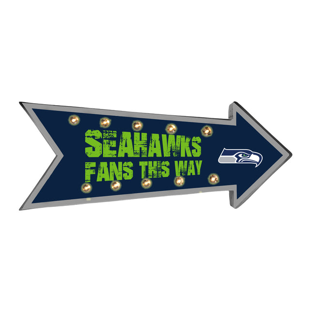 Marquesina con luz de marcha de los Seattle Seahawks